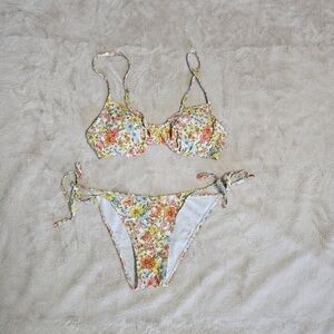 Floral Print Women's Bikini Set